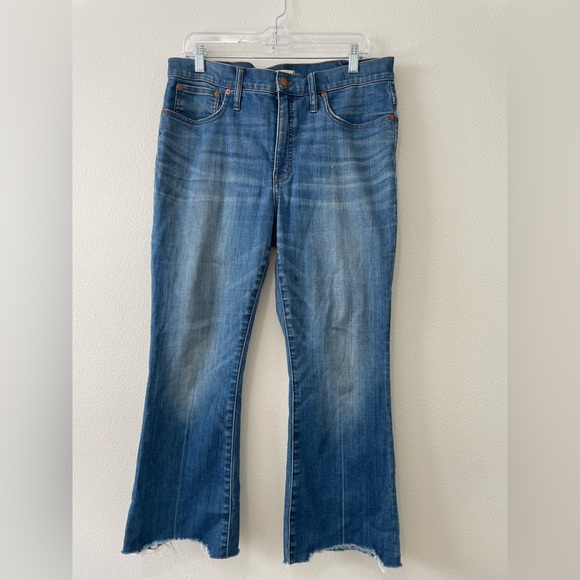 Madewell Cali demi boot jeans size 32 denim EUC - Picture 1 of 6